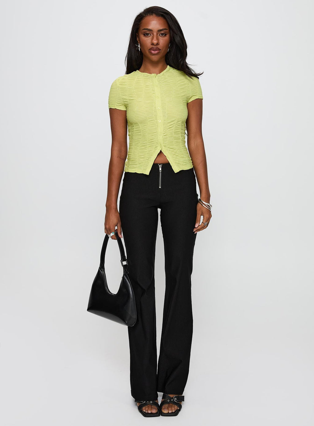 Women's Suzu Textured Top Green