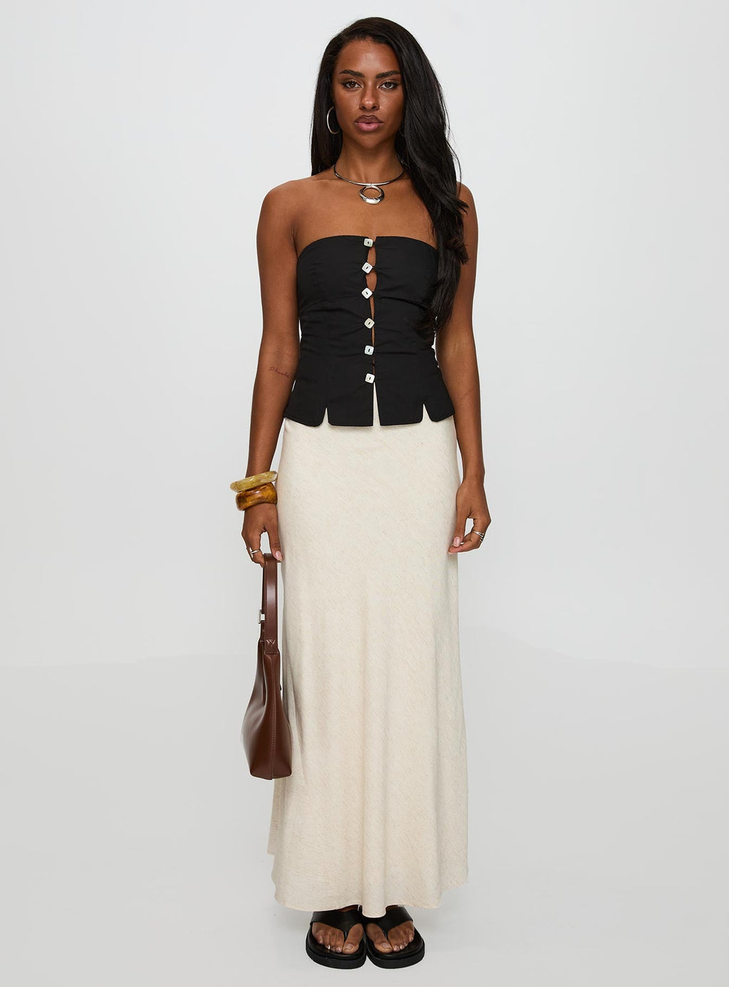 Women's Analeia Strapless Top Black