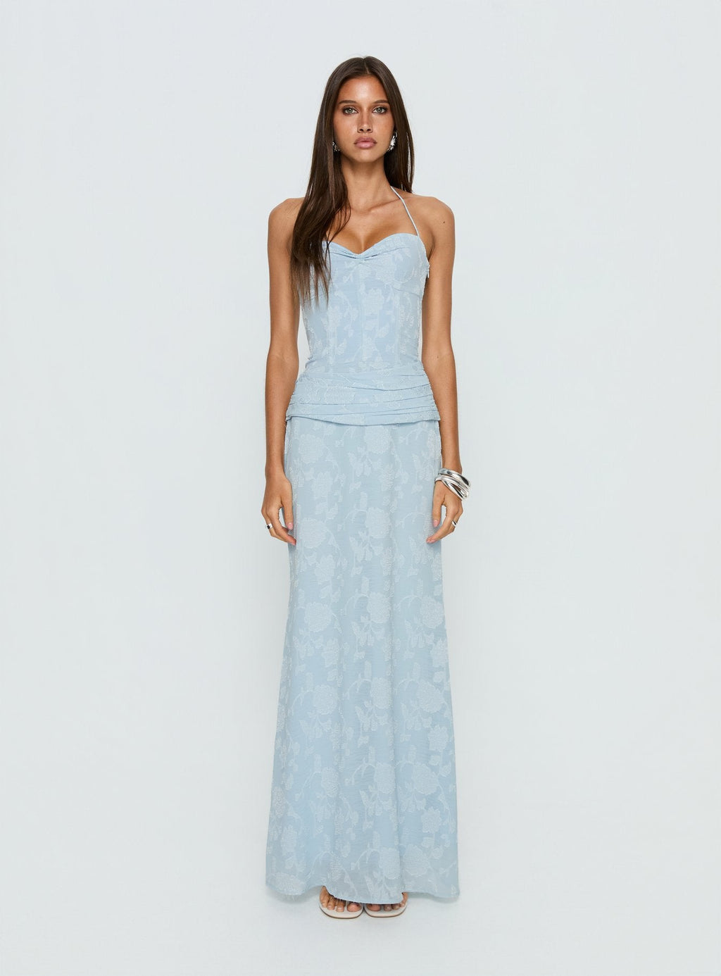 Women's Love from Portofino Corset Maxi Dress Blue — Dress