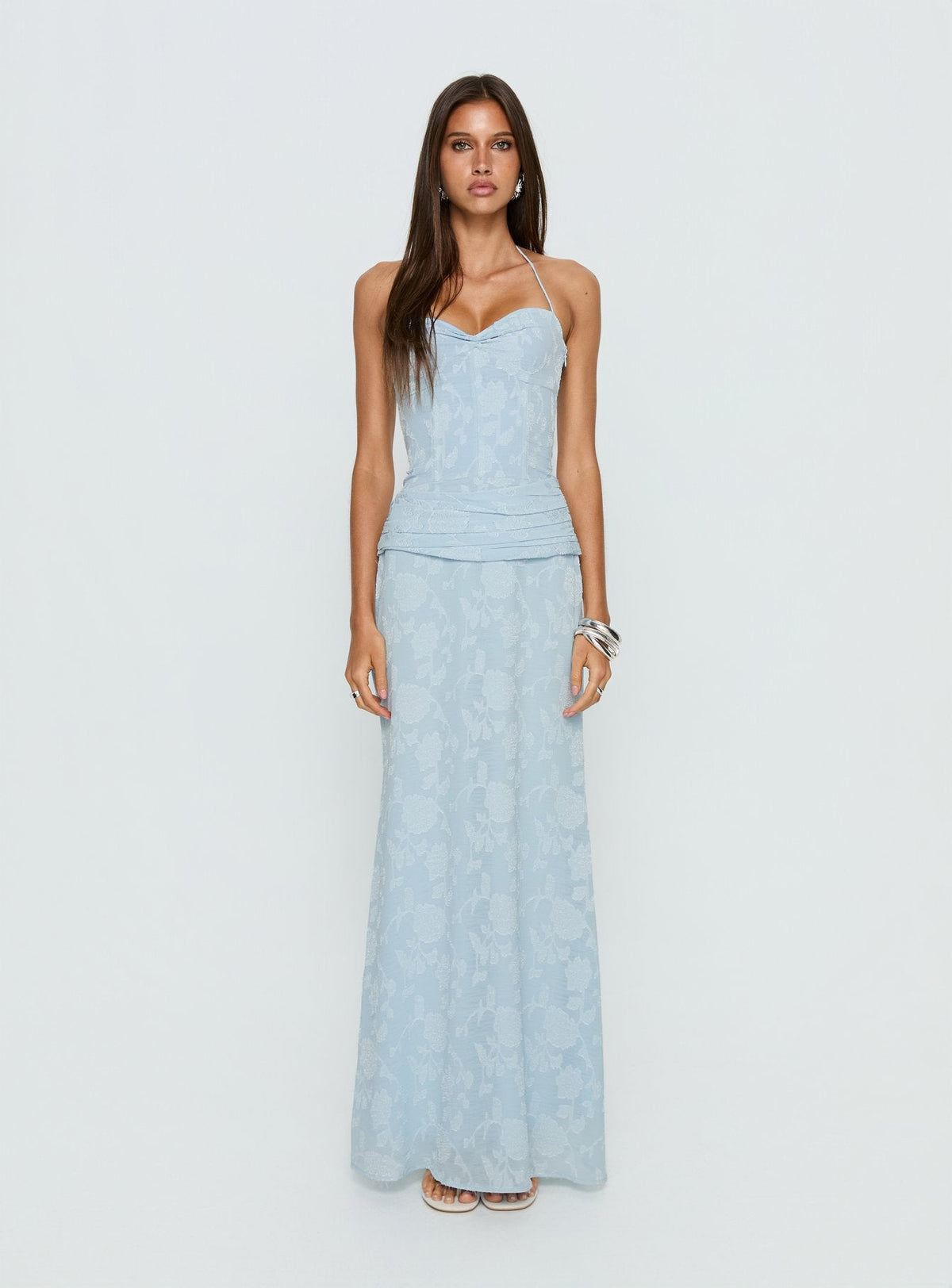Women's Love from Portofino Corset Maxi Dress Blue — Dress