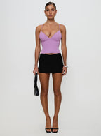 Women's Sculpture Top Lilac