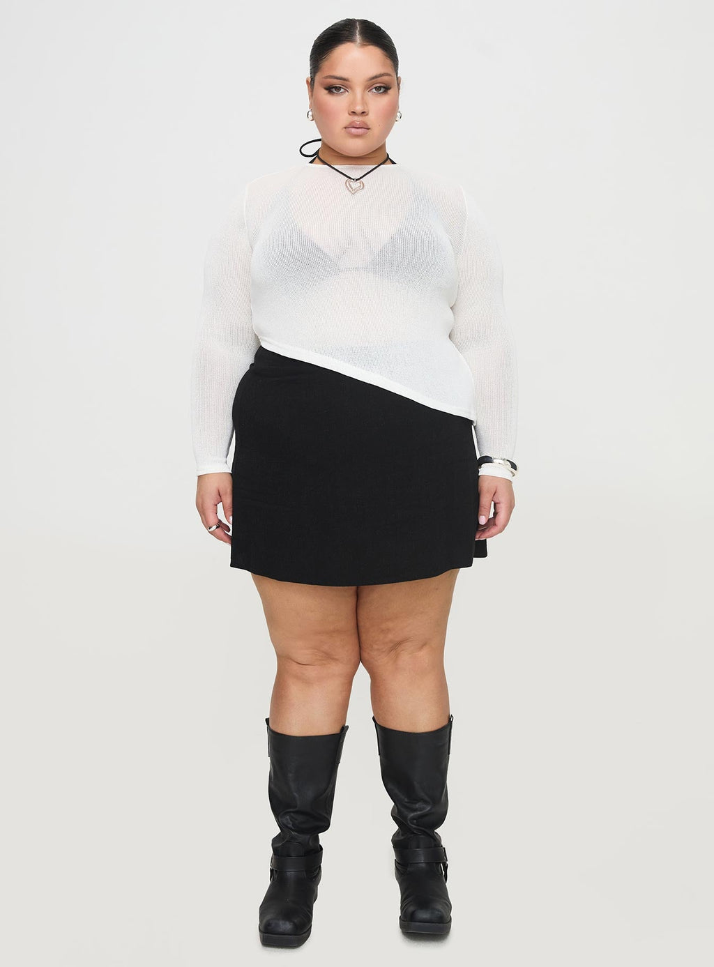 Women's Pratt Long Sleeve Top White Curve
