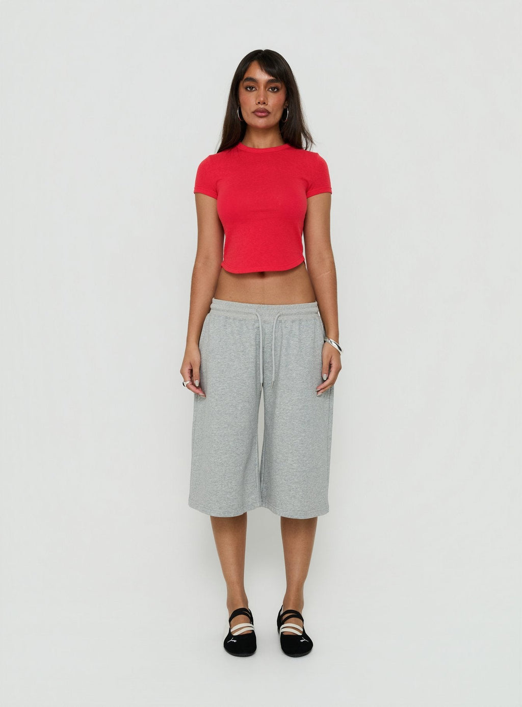 Women's Peloma Saddle Hem Jersey Tee Red