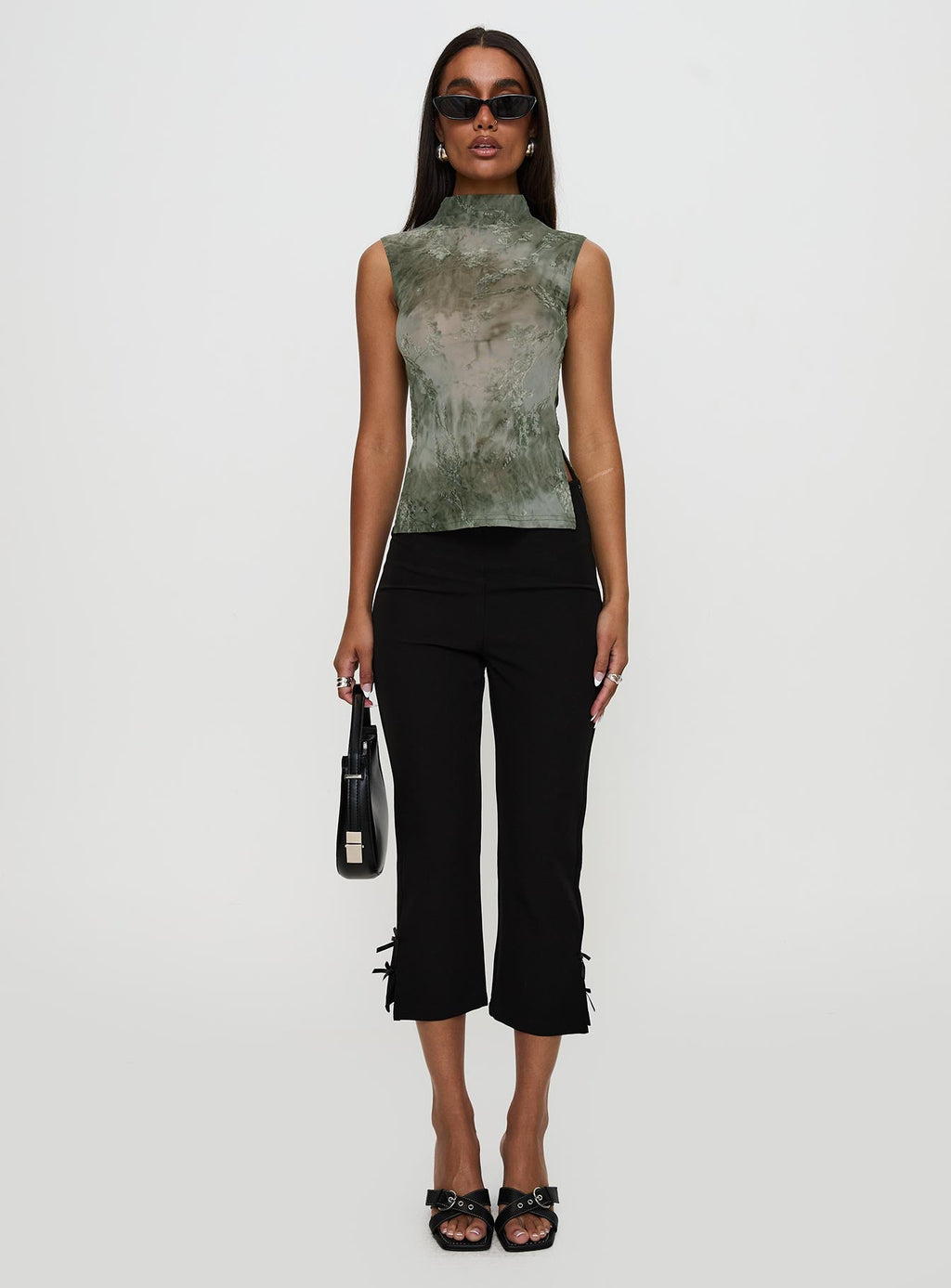 Women's Nights All Alone High Neck Top Multi