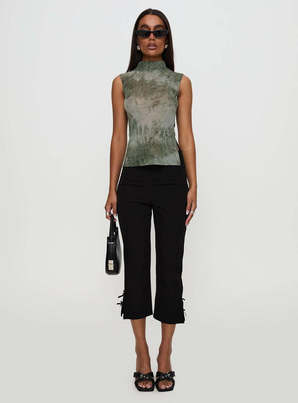 Women's Nights All Alone High Neck Top Multi