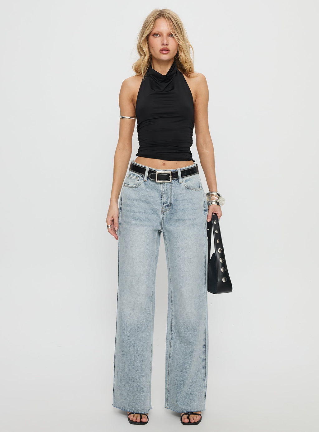Women's Henesey High Rise Straight Leg Jeans Light Wash