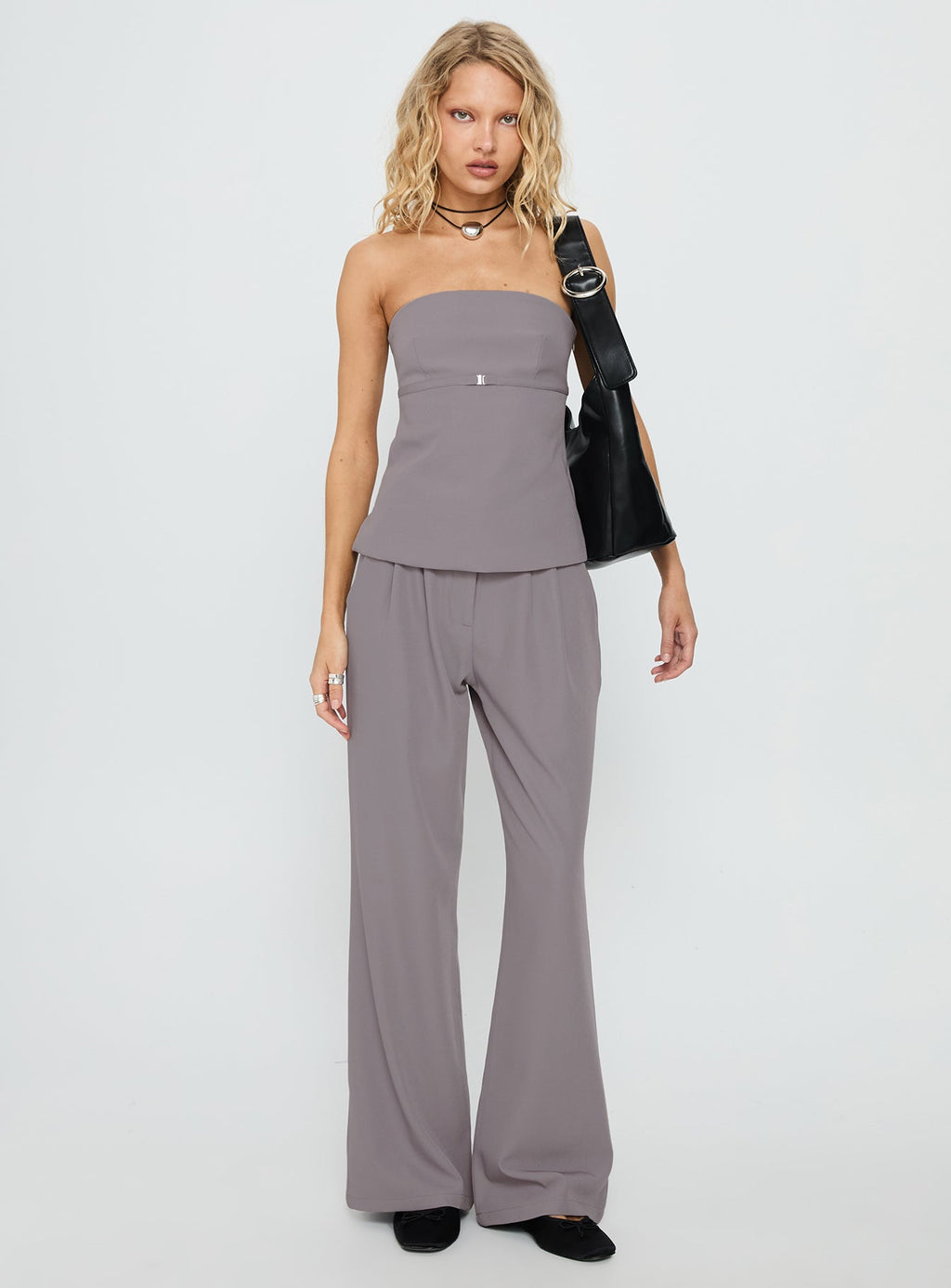 Women's Irresistible Strapless Top Grey