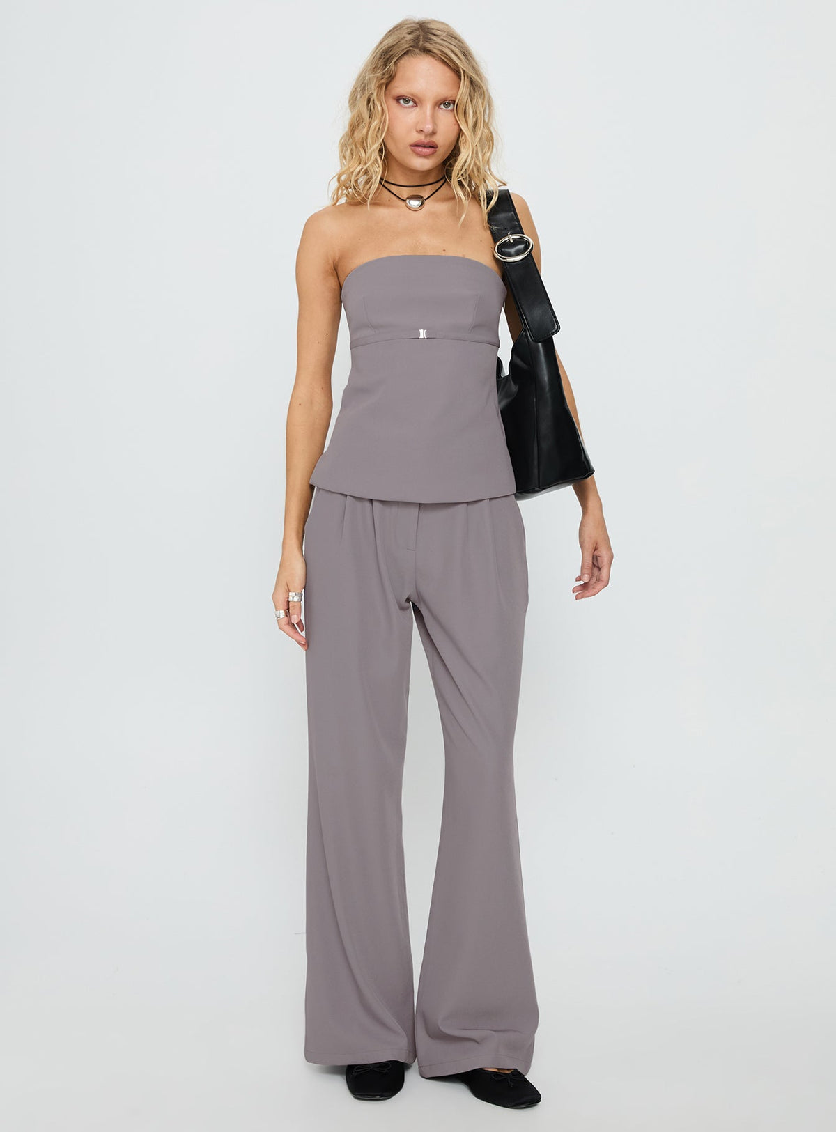 Women's Irresistible Strapless Top Grey