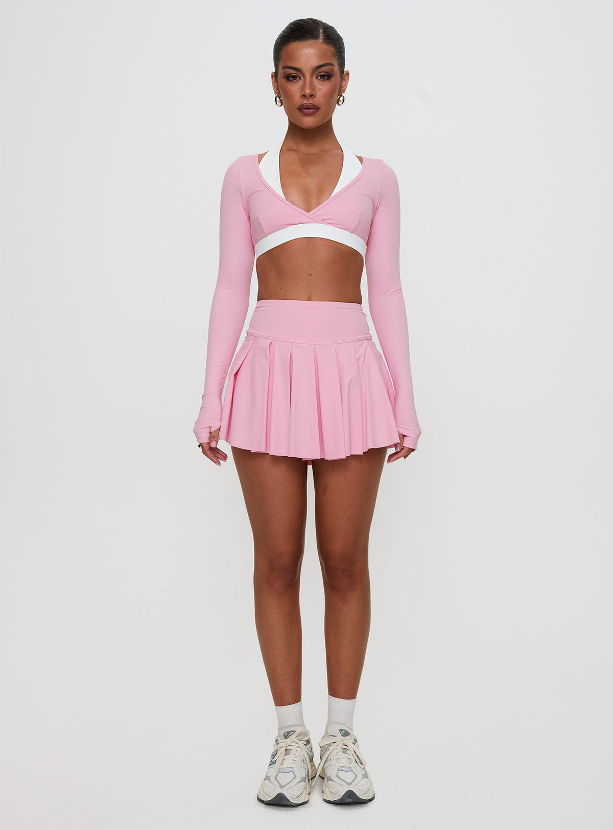 Women's Dynamic Pleat Active Skort Pink — Skirt