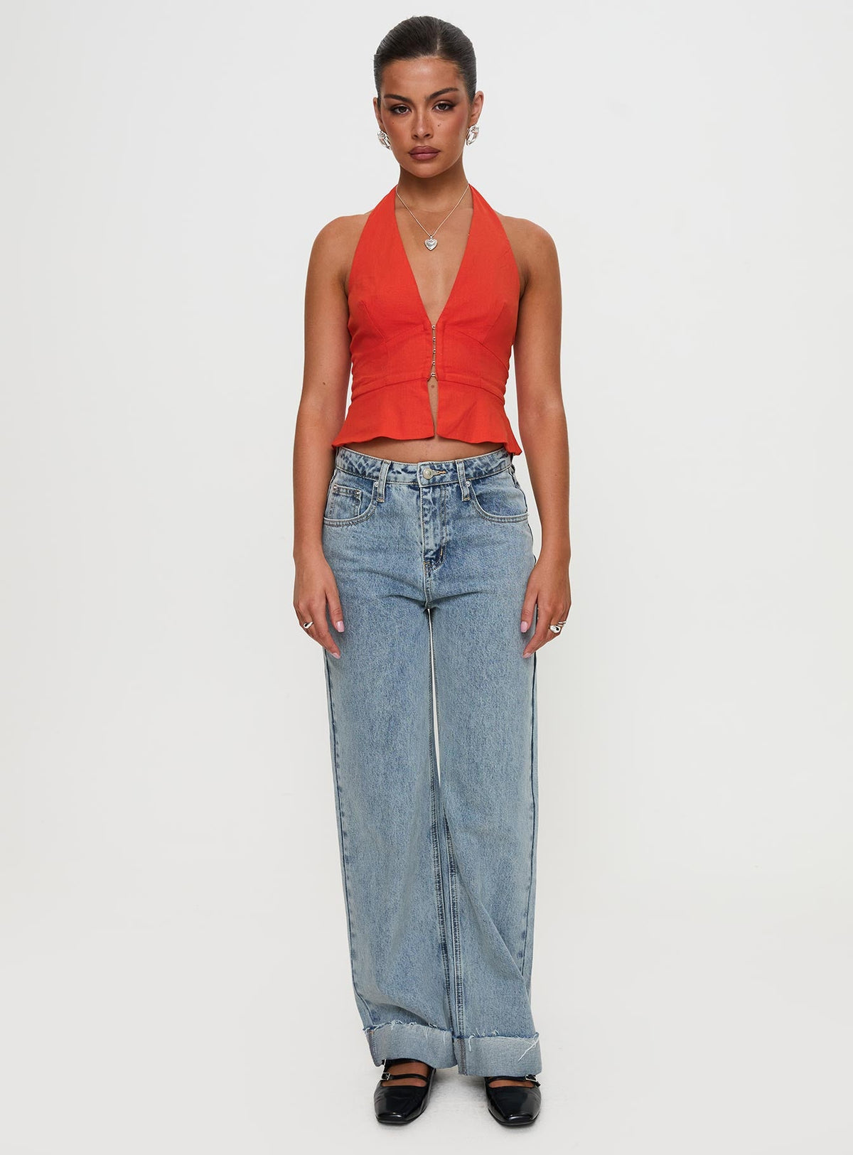 Women's Pleasing Top Red