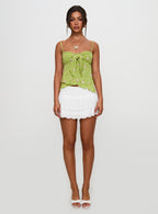 Women's Paislie Mesh Top Sage Green