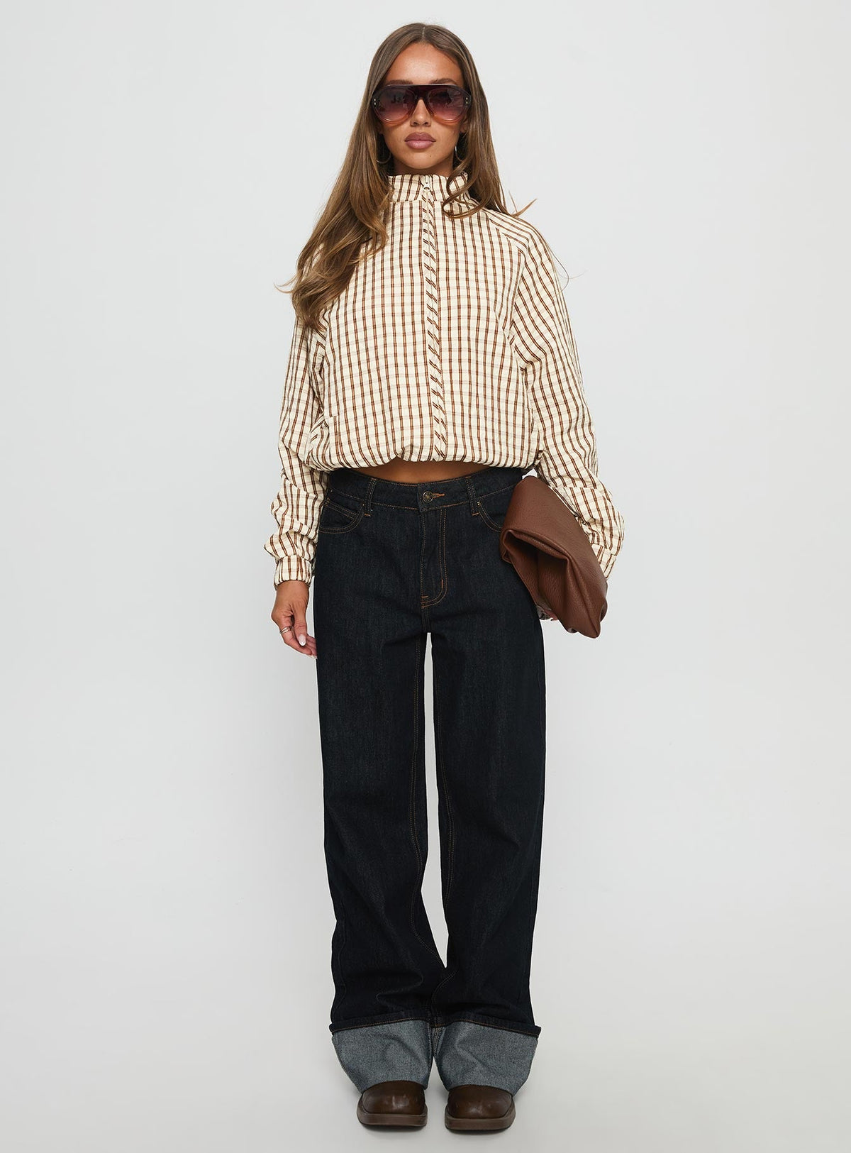 Women's Kalle Jacket Brown Check