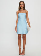 Women's Phillipa Mini Dress Light Blue — Dress