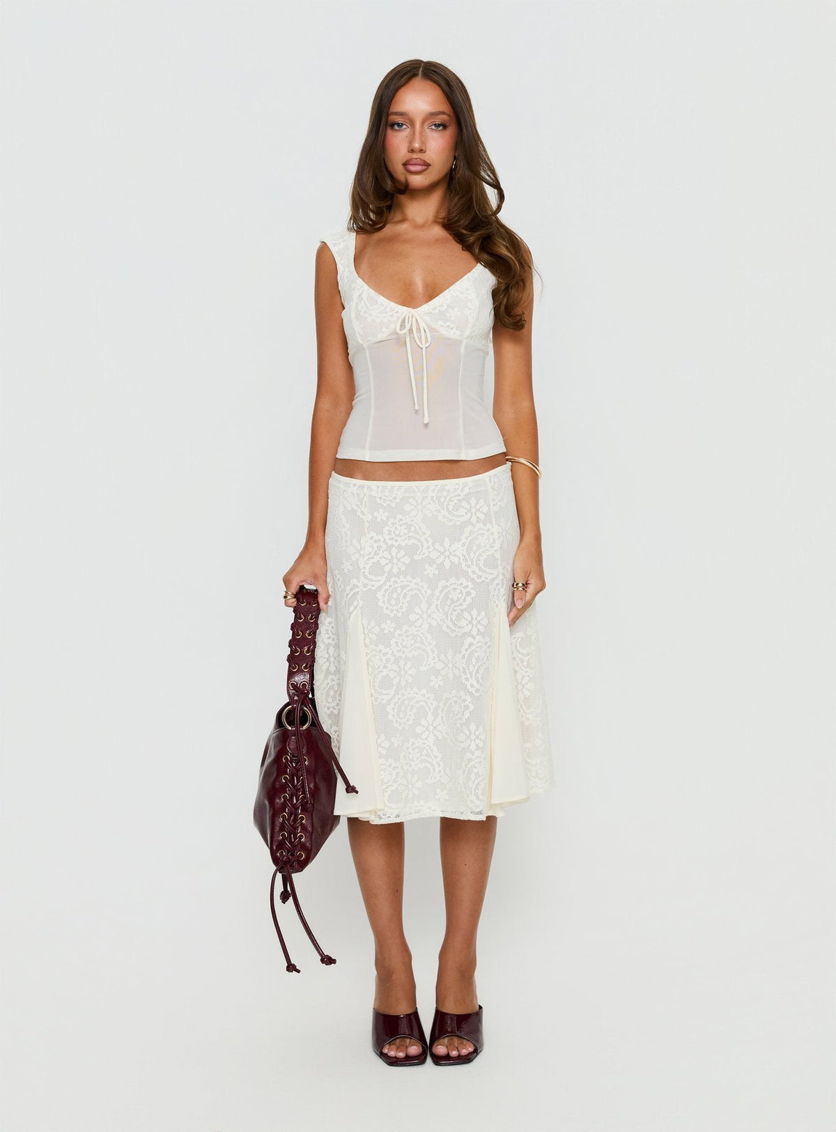 Women's Quani Lace Top Cream