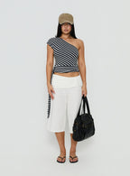 Women's Oren Capri Trouser Ivory — Pants