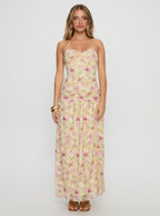 Women's Deserae Halter Maxi Dress Floral Multi — Dress