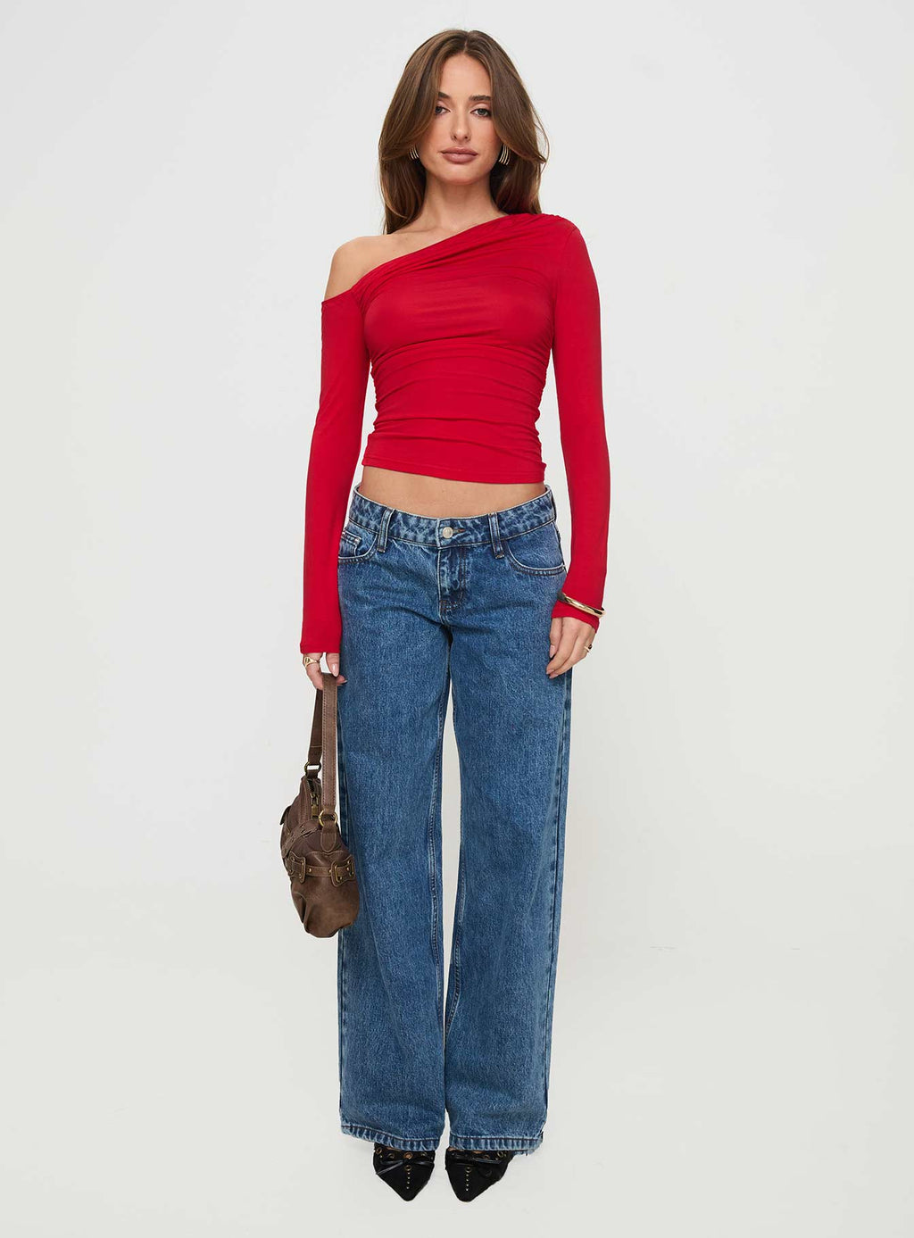 Women's Beller Long Sleeve Top Red