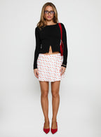Women's Kortez Long Sleeve Zip Through Top Black