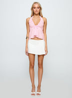 Women's Gadot Anglaise Halter Top Pink