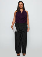 Women's Two Lovers Low Rise Pants Black Curve