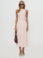 Women's Reveur Ruched Maxi Dress Pink — Dress