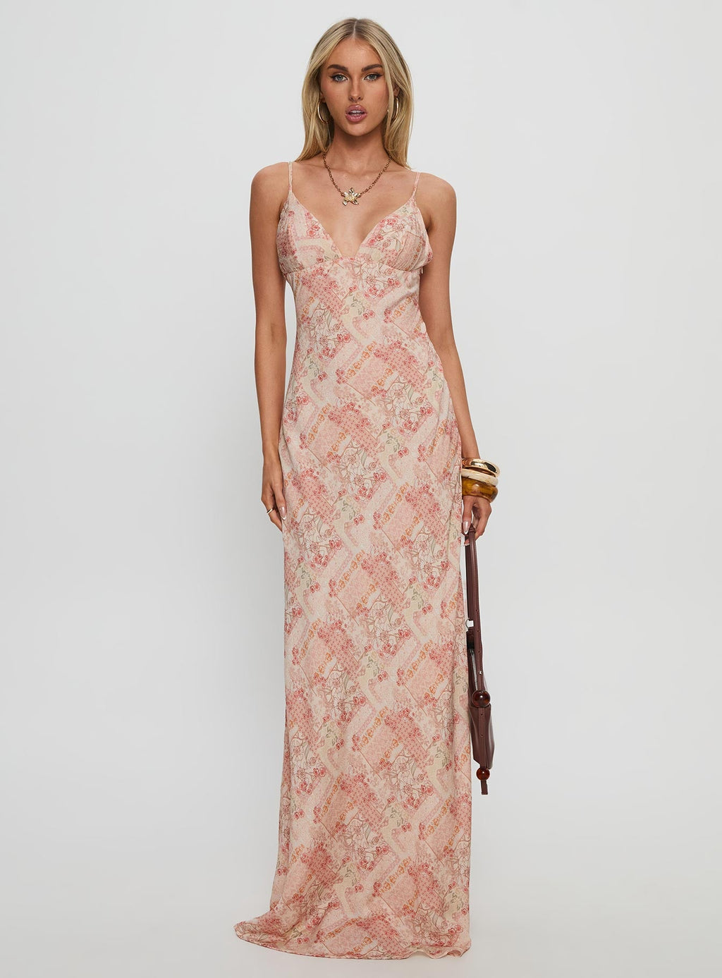 Women's Magnolias Splice Maxi Dress Vintage Multi — Dress