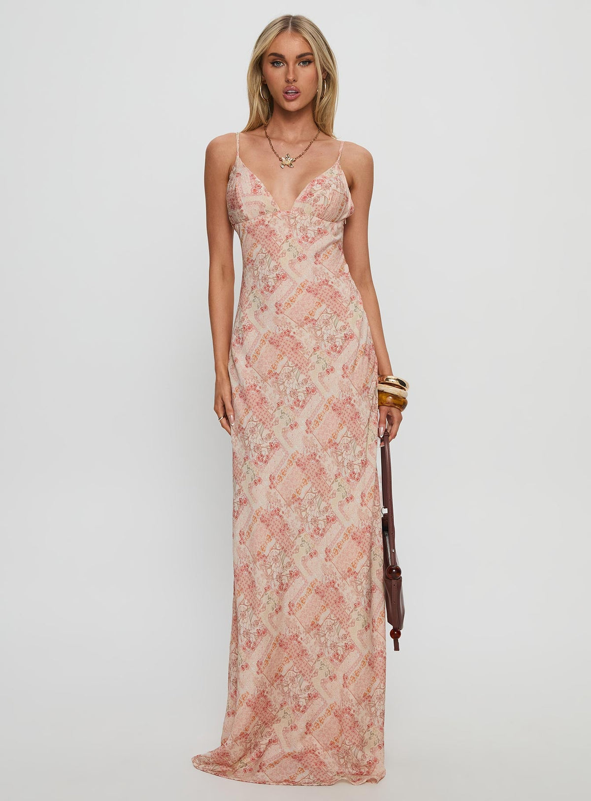 Women's Magnolias Splice Maxi Dress Vintage Multi — Dress