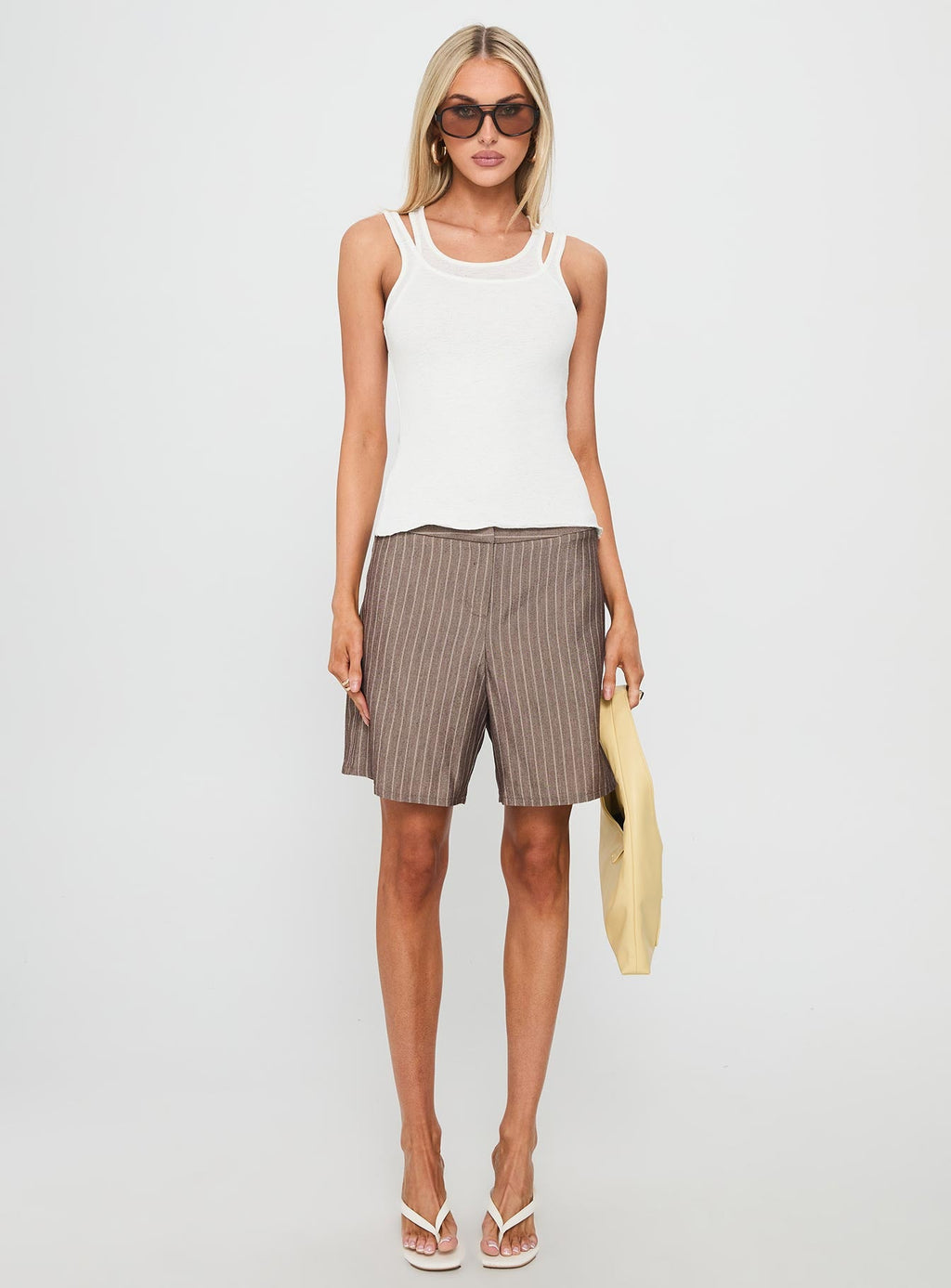 Women's Ceyla Layered Tank Top White