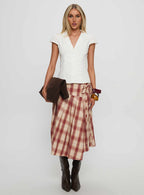 Women's Ellis Island Collared Top White