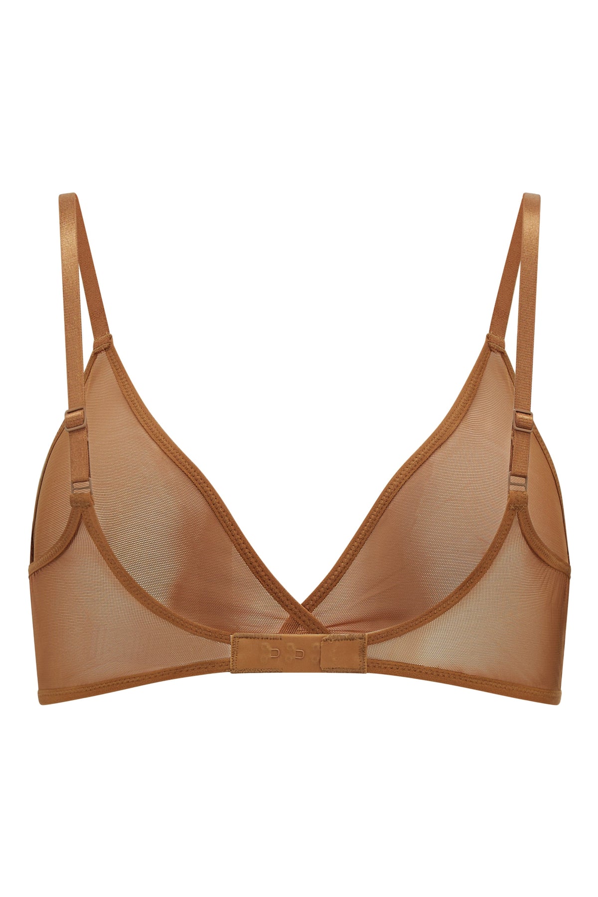 Women's Soft Mesh Single Layer Triangle Bra in Almond — Intimates