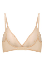 Women's Soft Mesh Single Layer Triangle Bra in Beige — Intimates