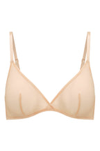 Women's Soft Mesh Single Layer Triangle Bra in Beige — Intimates