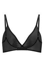 Women's Soft Mesh Single Layer Triangle Bra in Black — Intimates