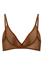 Women's Soft Mesh Single Layer Triangle Bra in Chestnut — Intimates