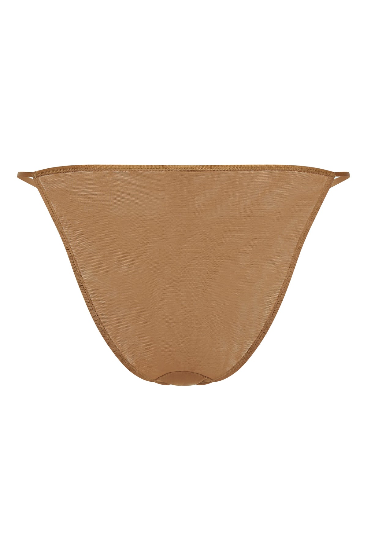 Women's Soft Mesh String Bikini in Almond — Swimwear