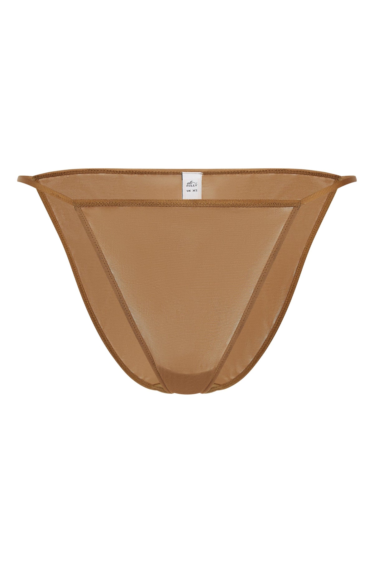 Women's Soft Mesh String Bikini in Almond — Swimwear