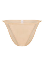 Women's Soft Mesh String Bikini in Beige — Swimwear
