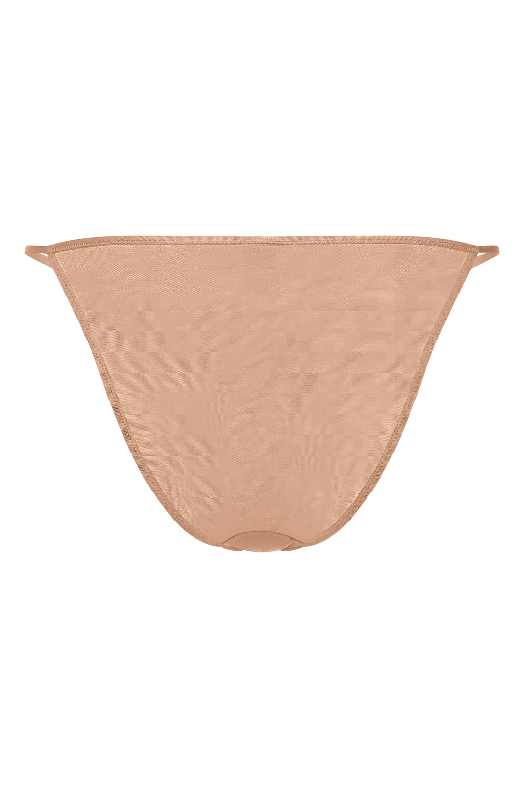 Women's Soft Mesh String Bikini in Warm Peach — Swimwear