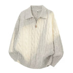 Women's Cable-Knit Quarter-Zip Sweater