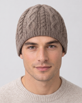 Men's Thick-Knit Cashmere Beanie — hero [WB final 4:5 34]