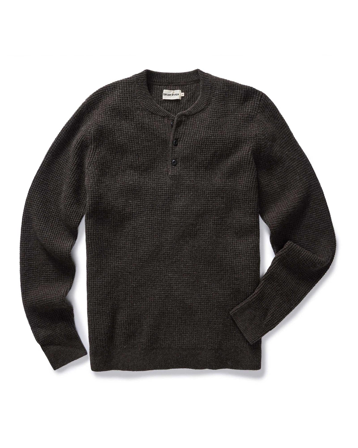 Men's The Sidecountry Sweater in Heather Coffee Merino Waffle