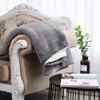 Double-Layer Sherpa Throw Blanket
