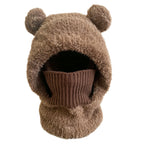Plush Bear-Ear Hood - Adult & Kids