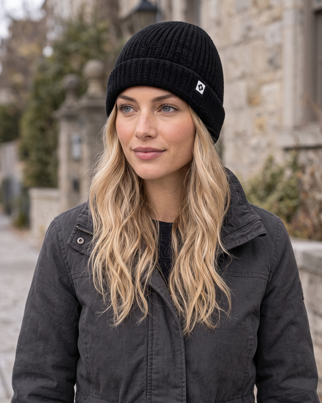 Women's Fleece-Lined Knit Beanie — lifestyle [wb-gender-final-81]