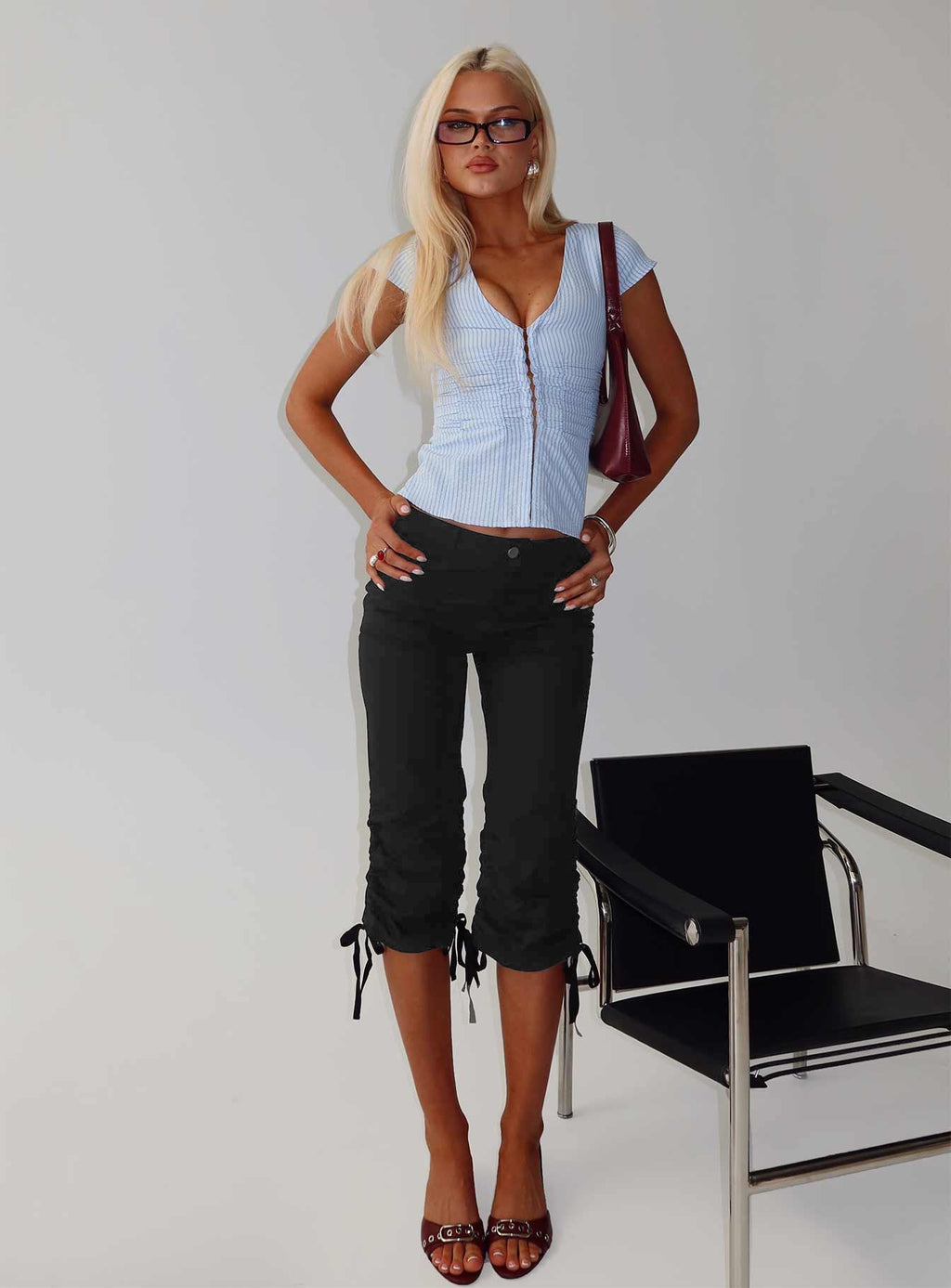 Women's Hot Rod Capri Pant Black