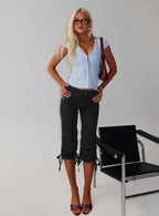 Women's Hot Rod Capri Pant Black