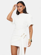 Women's Martini Mini Dress Porcelain — Dress
