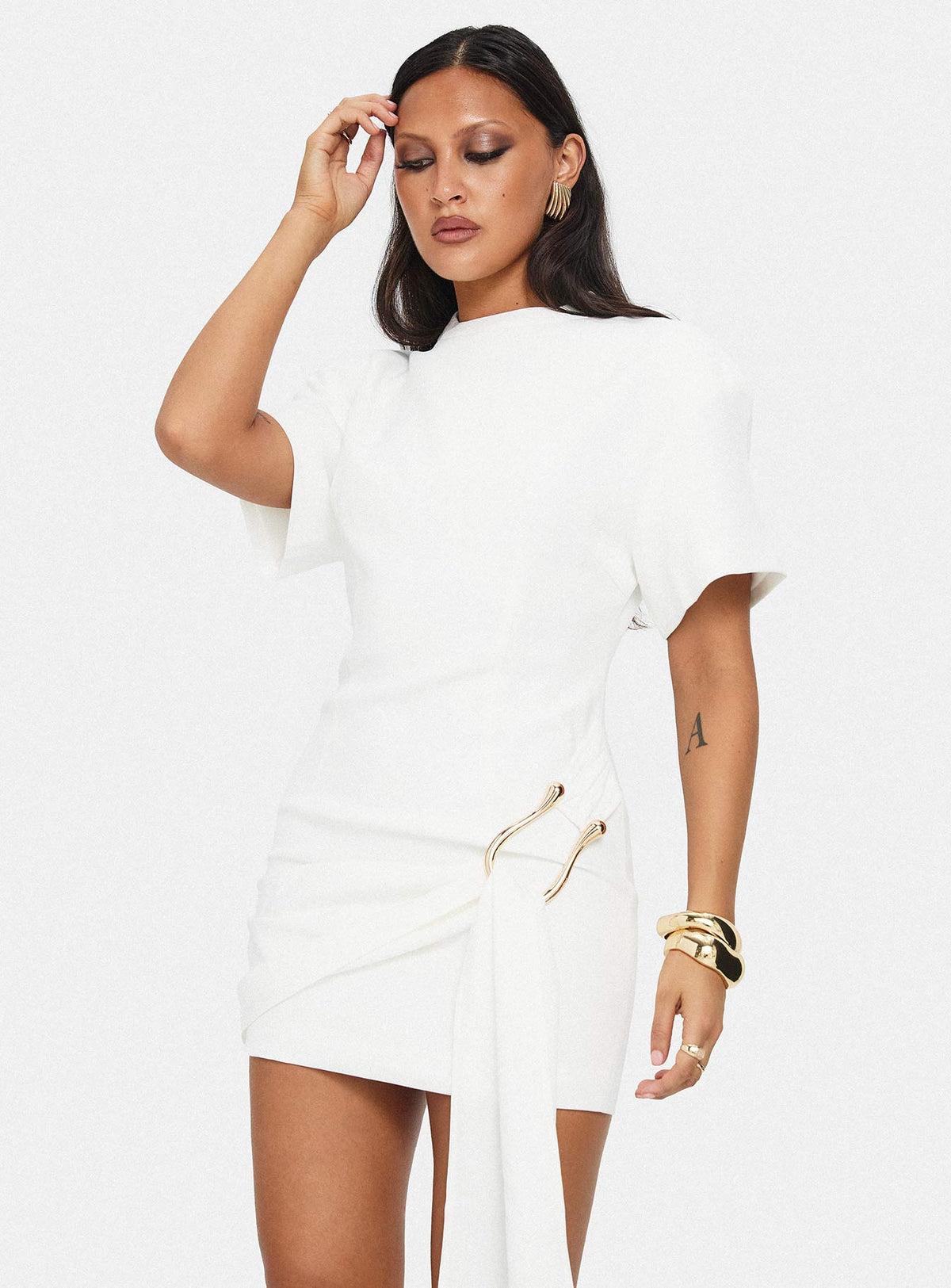 Women's Martini Mini Dress Porcelain — Dress