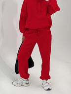 Women's Dream Fleece Ankle Cuff Sweatpants Red — Pants