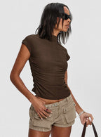 Women's Make A Plan Top Brown
